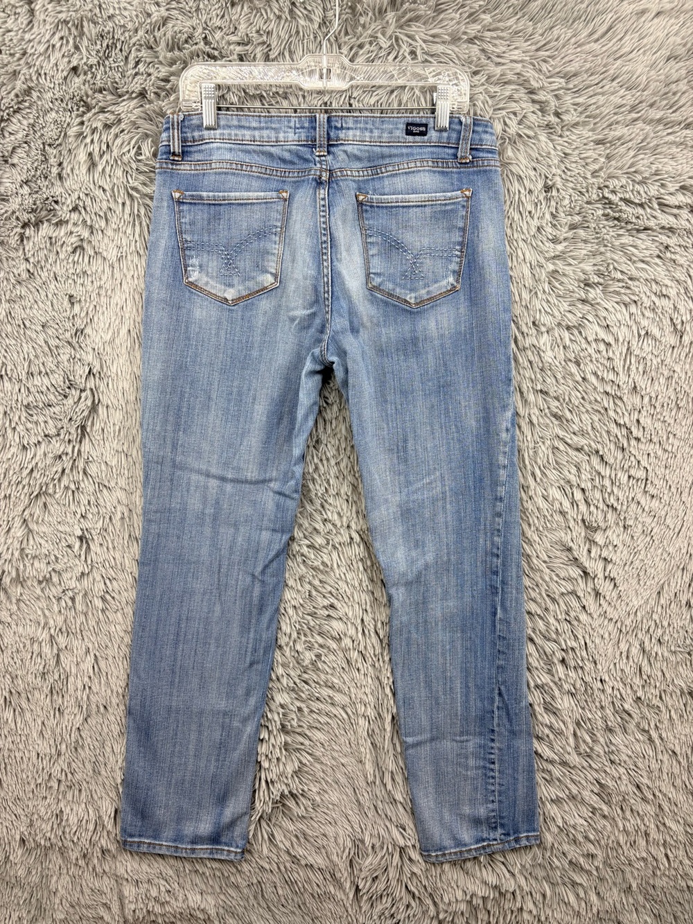 Vigoss Jeans Womens 34 Blue Mid Rise Skinny Medium Wash
